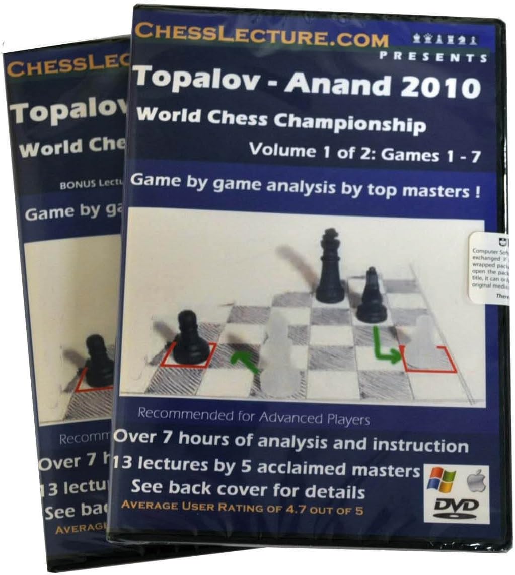 Topalov - Anand 2010 World Chess Championship - 2 DVD's - Chess Lecture - Volume 32