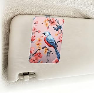 Flower Birds Picture Holder Acrylic Car Visor Photo Clip | Personalized Car Accessories Picture Holder Acrylic Car Visor Photo Clips Car Sunshade Photo Frame Gift For Couples, Family