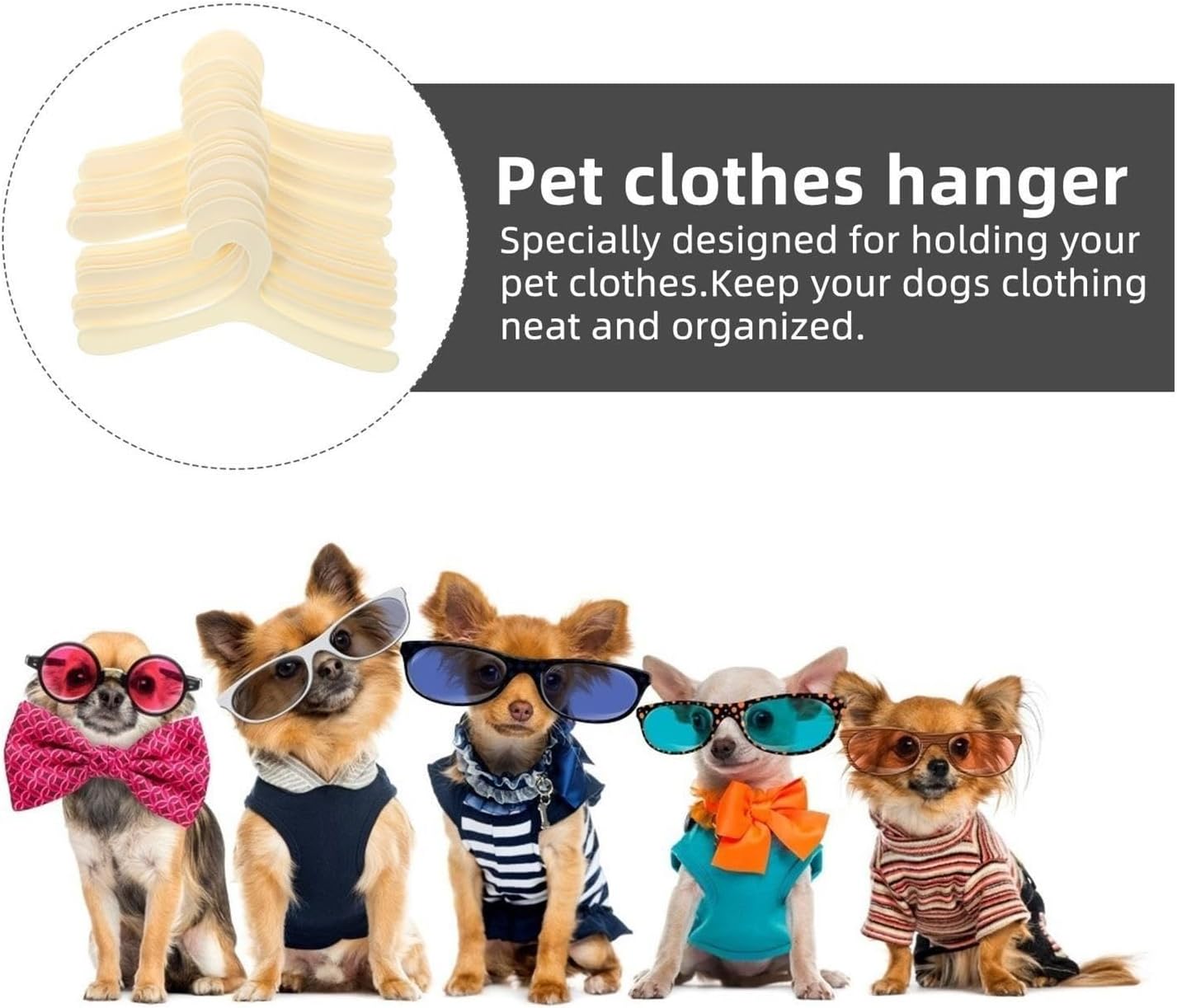 5/10/15/20pcs Pet Clothes Hand Towel Holder Racks Durable Portable Puppy Clothing Hanger Organize Dog Dry(5Pcs) image 4