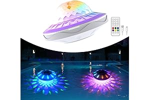 Floating Pool Light with Remote for Enhanced Ambiance