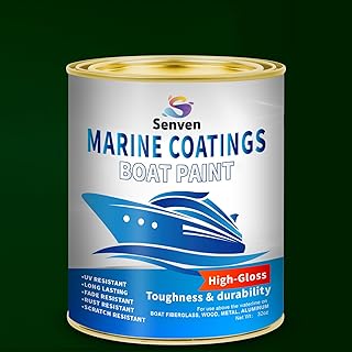 Boat Paint 35 Oz Gloss Marine Boat Topside Bottom Enamel Paint for Boats, Wood, Fiberglass, Aluminum, Metals, Oil-Based Epoxy White Black Red Gray Blue