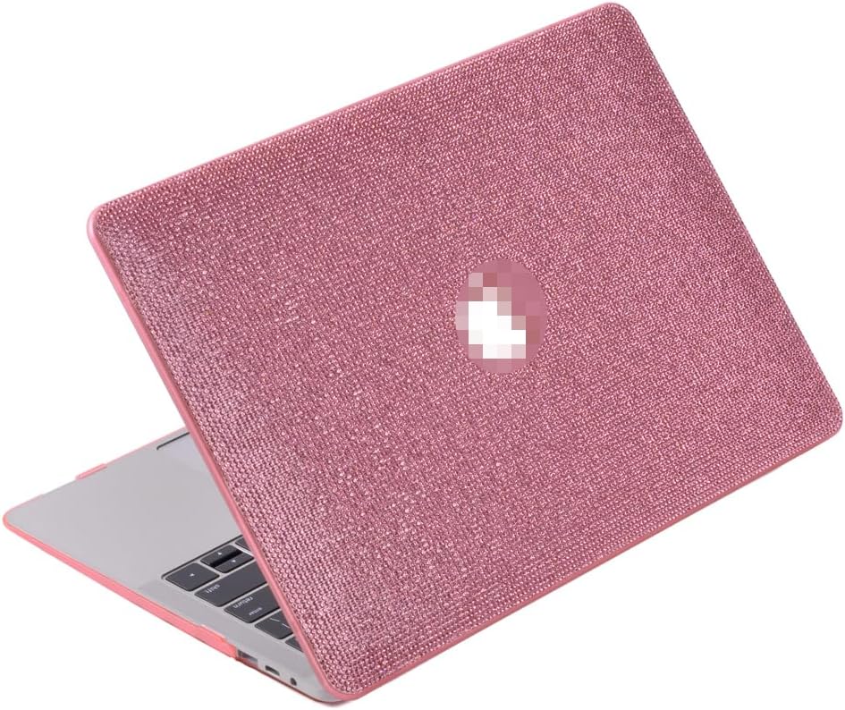 Bling Diamond Case for MacBook Compatible with 2018-2020 MacBook Air 13 inch A2179 A1932 A2337,Pro 13 inch Case 2016-2020 A2251 A2289 A2159 A1989 A1706 A1708 (MacBook Air 13 inch, Pink)