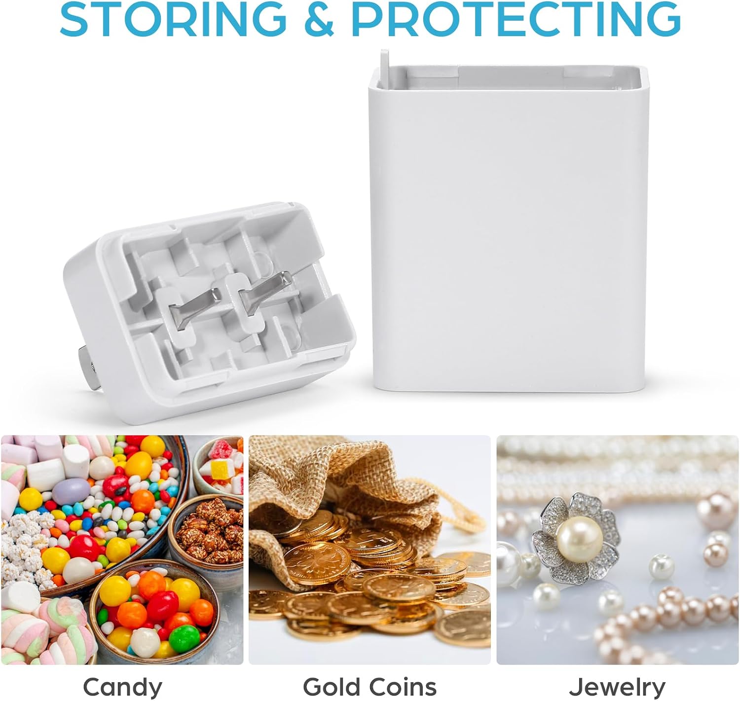 jojofuny Fake Plug Storage Secret Stash Compartments: Hidden Container for Store Money, Valuables, Jewelry, Pills, Coin - Portable Hiding Device for Travel, Home, Office