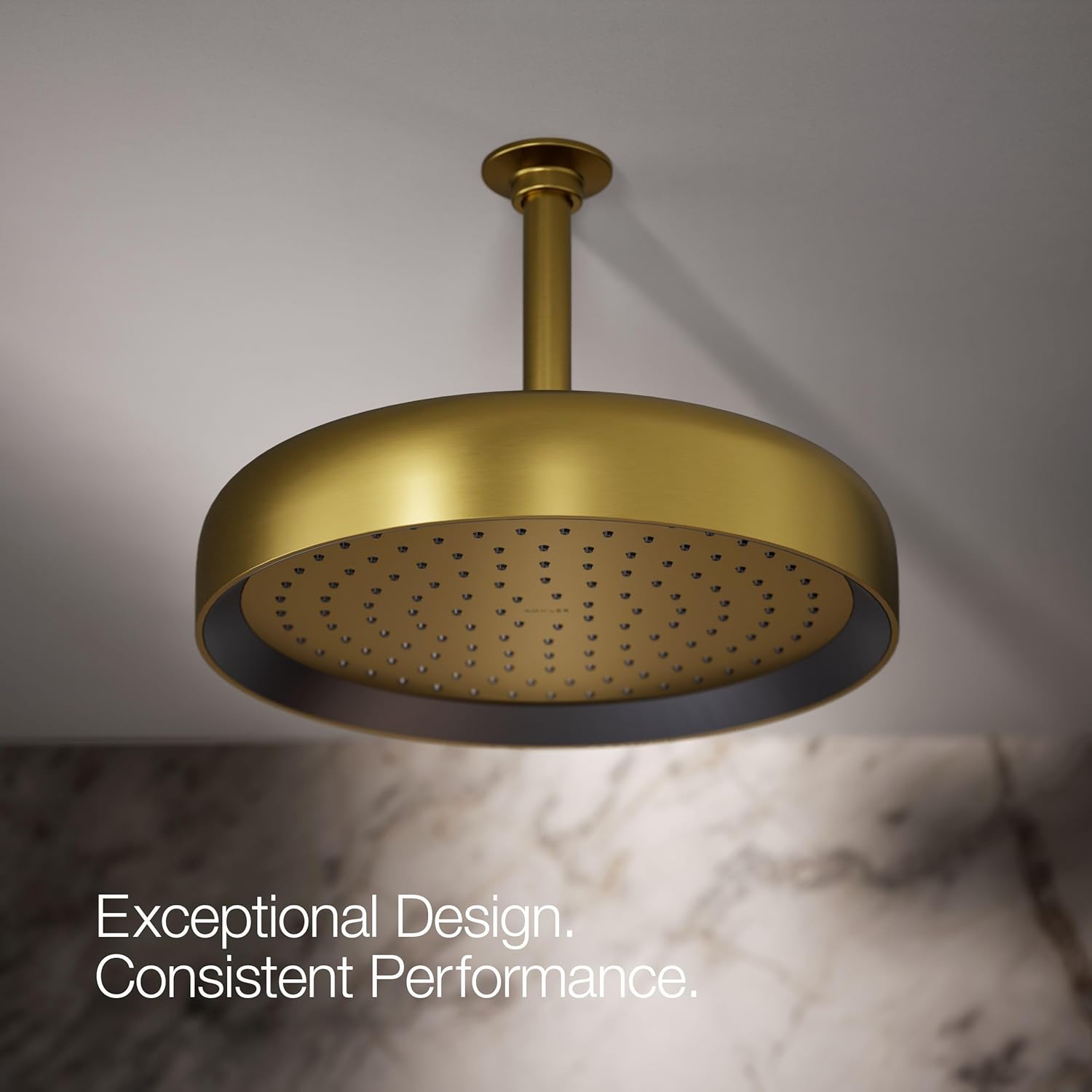 Kohler 26291-G-2MB Statement® Round 12" single-function rainhead, 1.75 gpm, Vibrant Brushed Moderne Brass