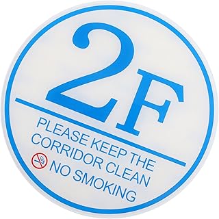 OSALADI Floor Sign for Number Door Sign Acrylic House Number Apartment Floor Storey Number Sign for Apartment Office 2F