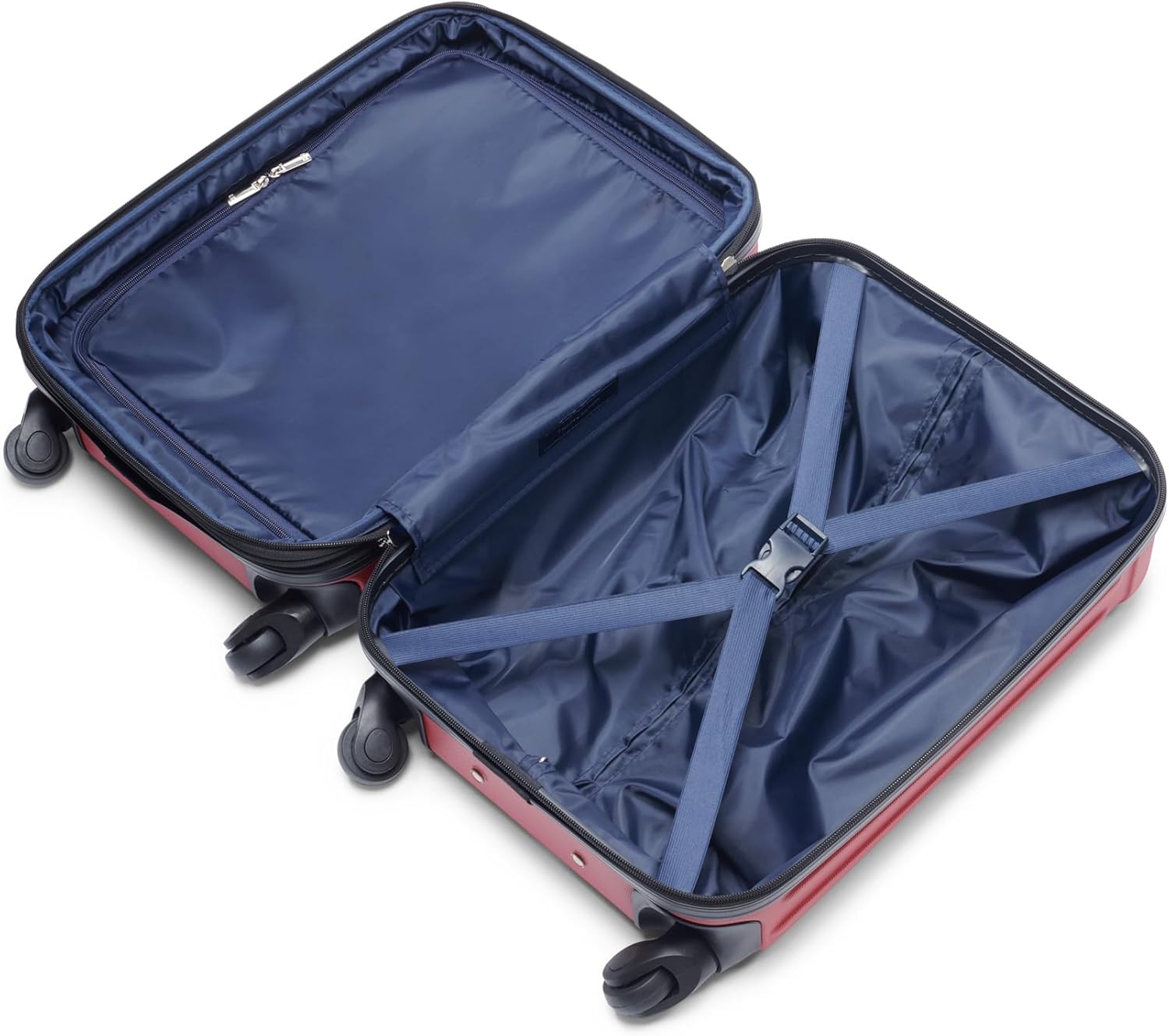 Tommy Hilfiger Unisex Luggage Carry On,Red,Small - Image 8