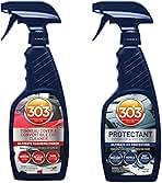 303 Products 30510 Convertible Vinyl Top Cleaning and Care Kit - Cleans And Protects Vinyl Tops - Includes Tonneau Cover And Convertible Top Cleaner 16 fl. oz. + Automotive Protectant 16 fl. oz.,,Blue