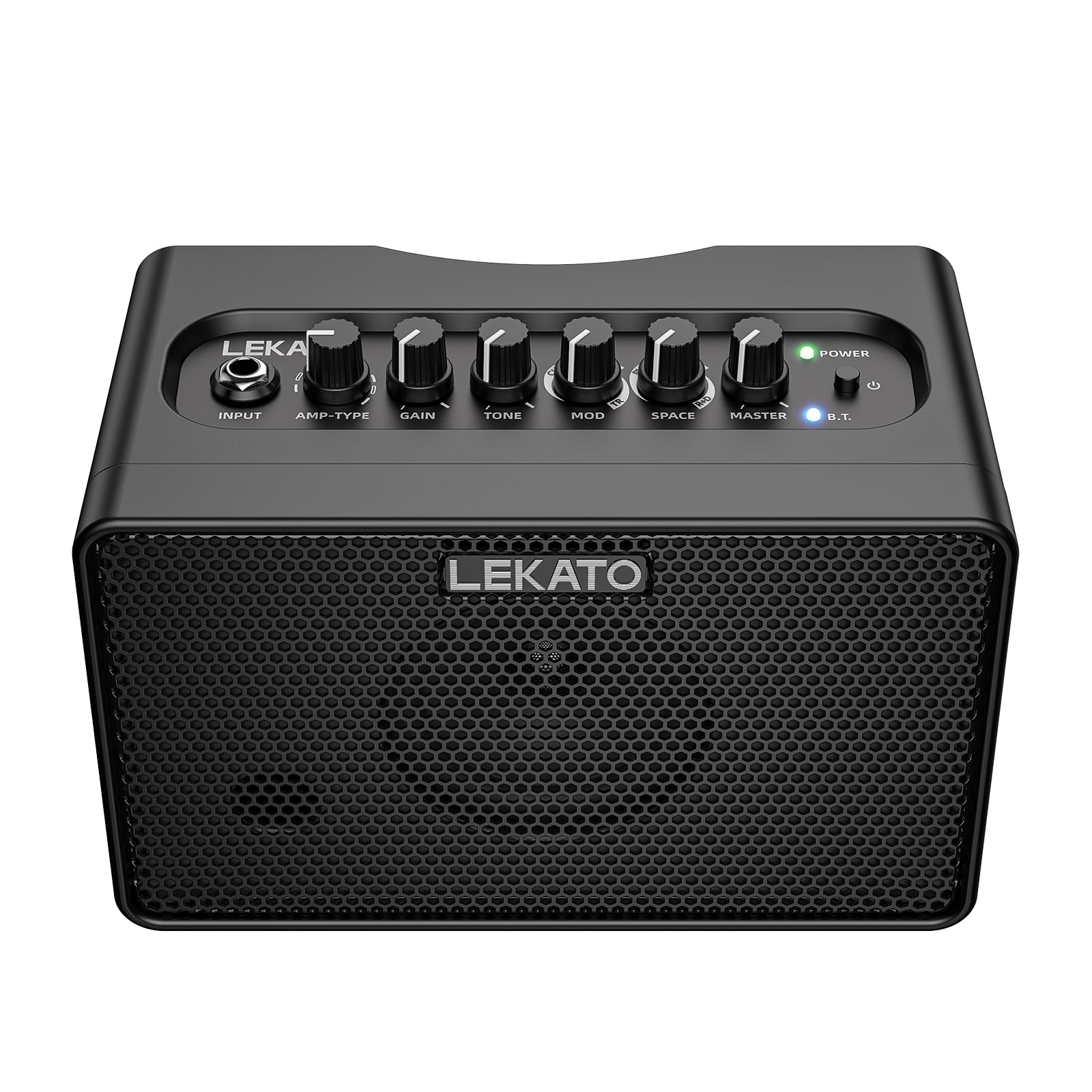 LEKATO Gitarrenverstärker 10W mit 9 Verstärkermodelle 6 Effekten