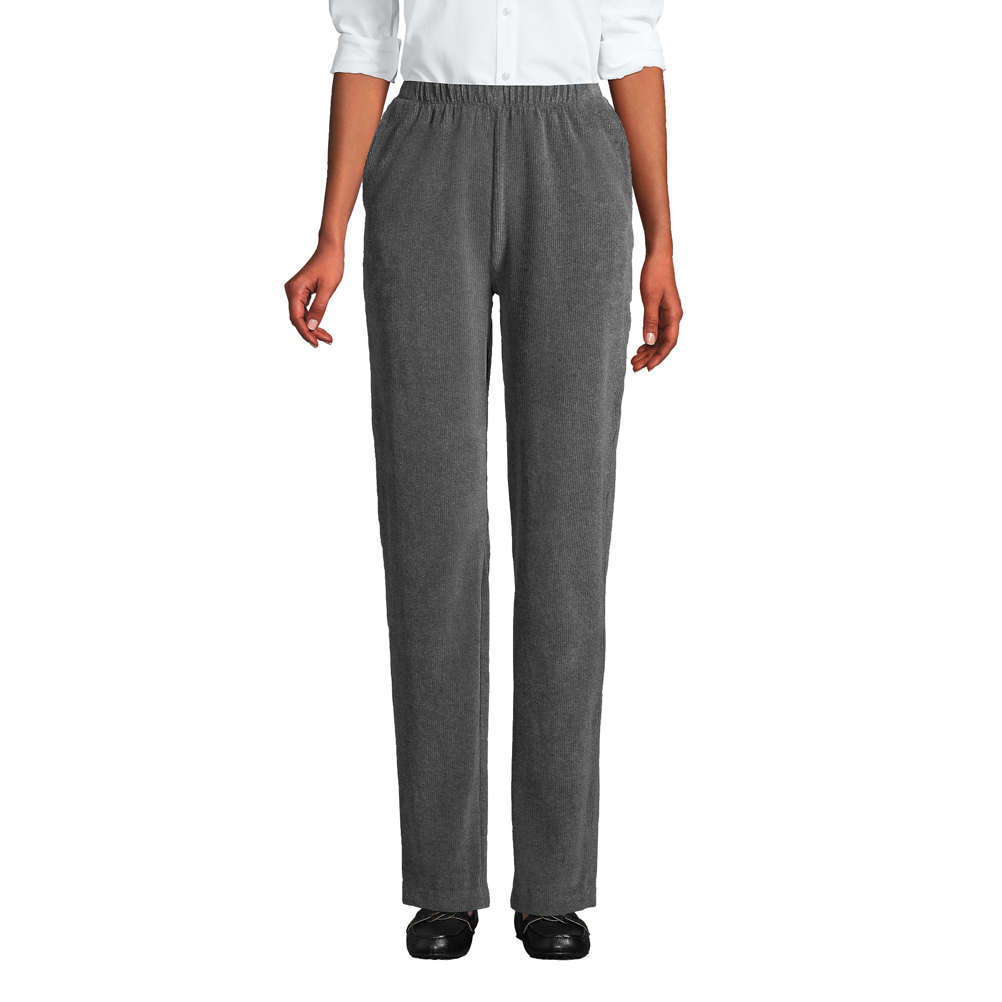 Lands' End Women's Sport Knit High Rise Corduroy Pants