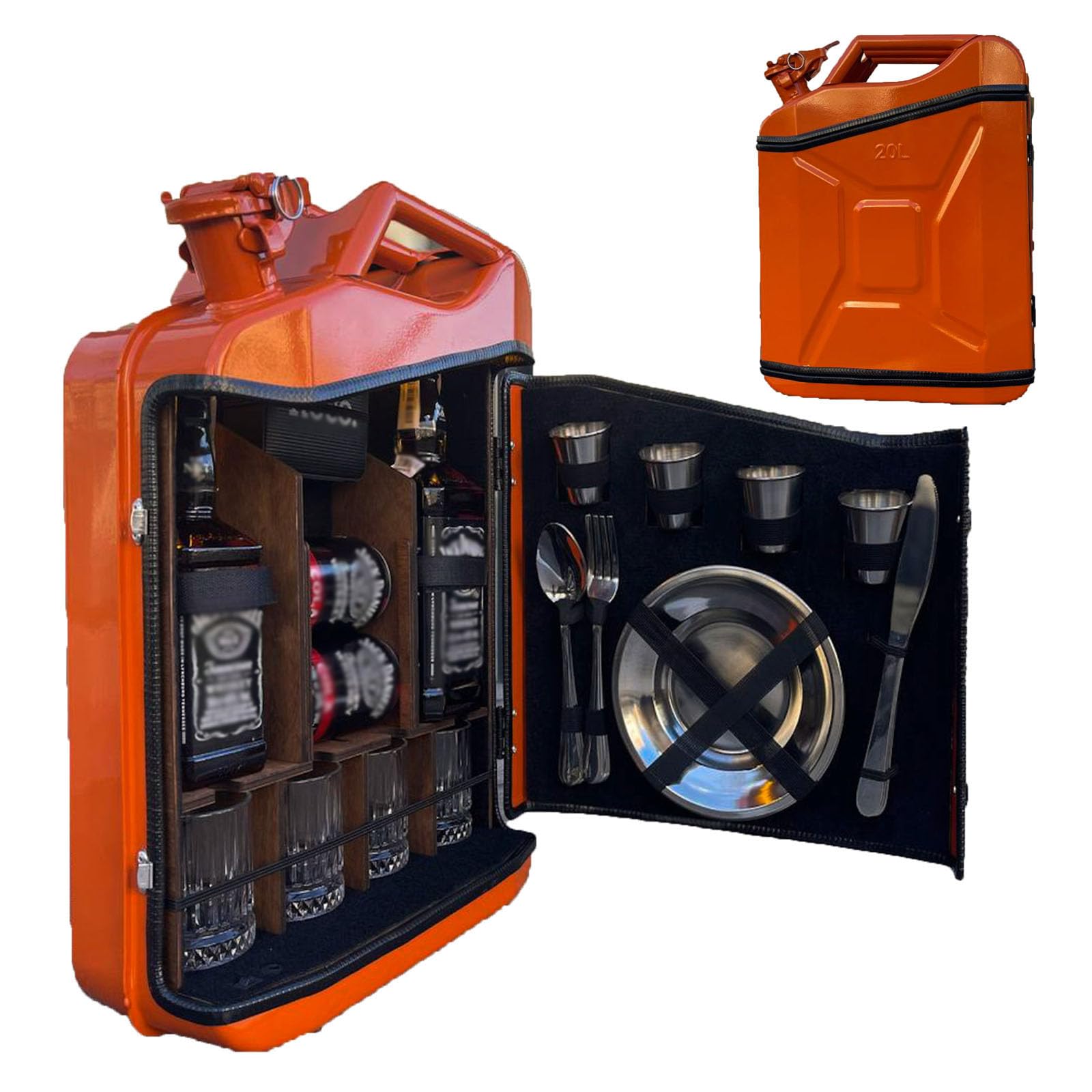 Whiskey Bar - Mini gabinete de bebidas personalizado para Navidad, portátil y regalo original para hombres - Gabinete de bar pequeño personalizado