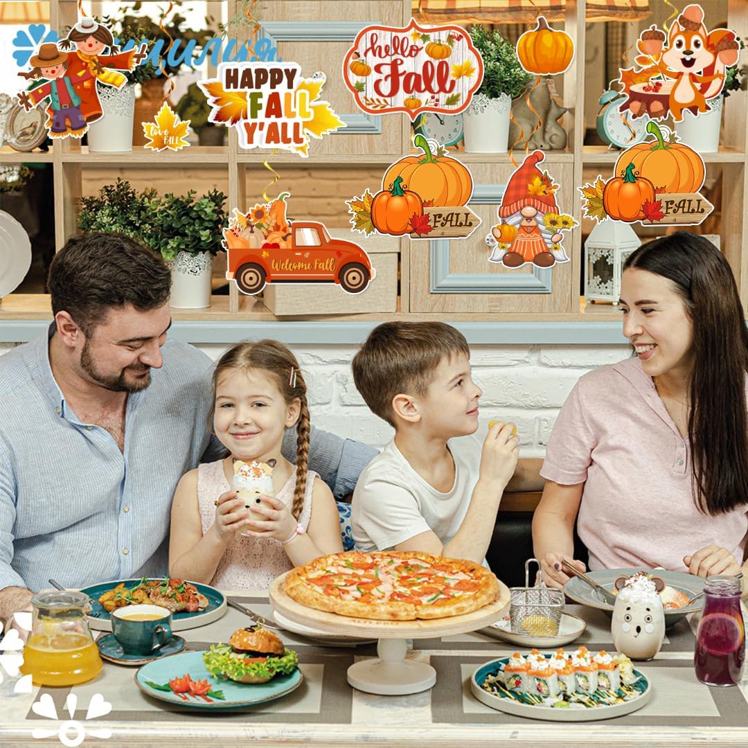 Fall Decorations, 40 Pcs Hanging Swirls Classroom Set