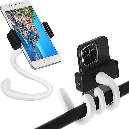 Vista 15 de Amylove 2 soportes para teléfono para cochecito portátil, soporte universal para teléfono celular, accesorios universales para padres, bebés y niños