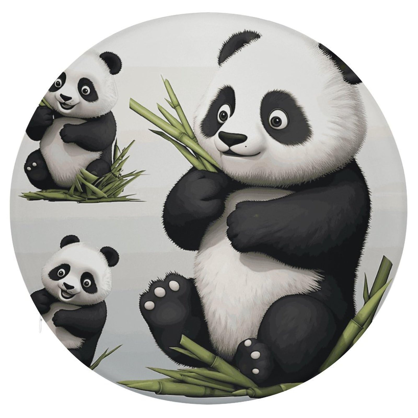 Tapis de pique-nique extérieur et coussin de sol panda pour adultes