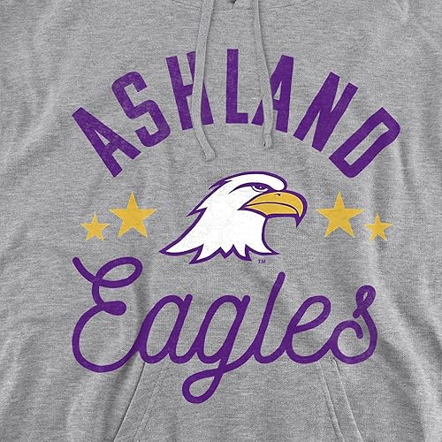 Miniatura 2 de Logovision Colección oficial de sudadera con capucha para adultos de Collegiate Distressed Mascot, Ashland Eagles