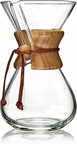 Vista 13 de AGOGO Vaso para cafetera, 6/8/10 tazas con filtro inoxidable 304 para el hogar, oficina, campamento, cafeterías, juego de gotero de café fácil