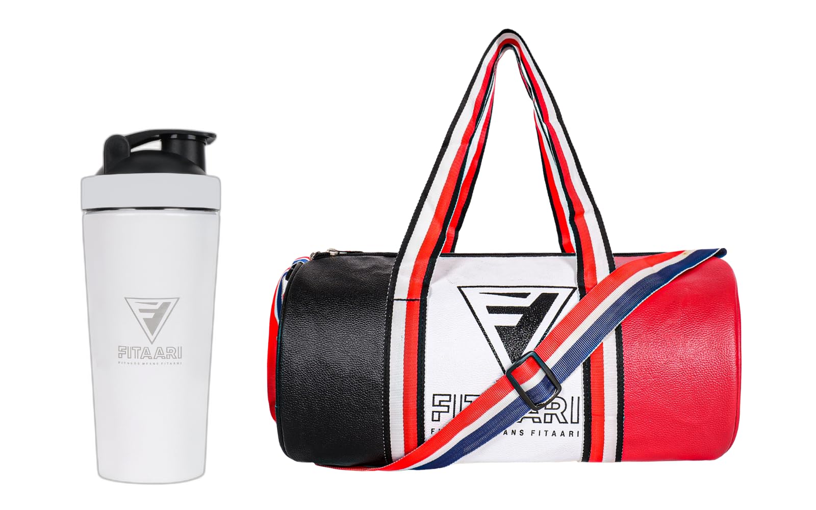 | Premium Gym Bag & Steel Shaker Bottle, Spacious Compartments | Adjustable Straps, Versatile for Formal & Casual Use | Achieve Fitness Goals in Style-image-14