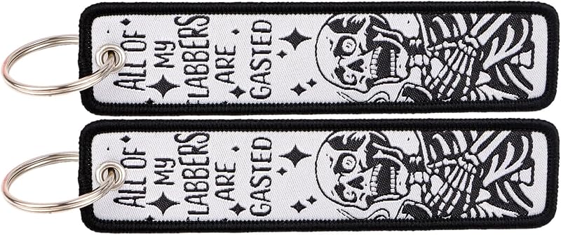 Woven Keychains (2-Packs) - Motorcycle Key Tag for Keys, Cars, Scooters, Aesthetic Key Chain for Women, Teacher, Men