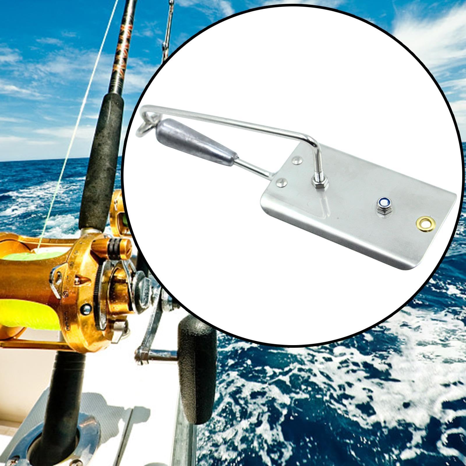F Fityle Cepillo de pesca, cepillo de pesca al curricán, herramienta de pesca al aire libre, cepillo de profundizador profesional, pesas de pesca para rey, 13.1 Cm X 4.2 Cm 4.1