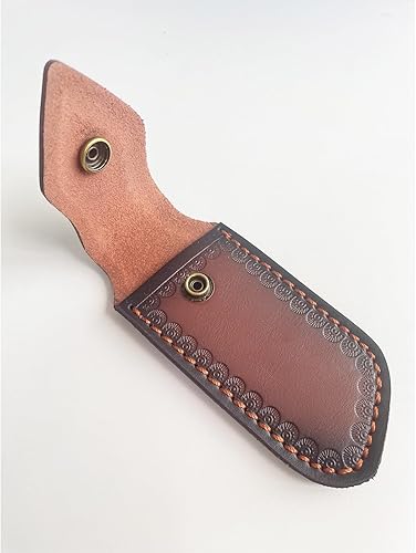 Miniatura 10 de MUZZIOU Compra fundas para cuchillos, funda de cuchillo de bolsillo de 5.1 pulgadas para cinturón, funda de cuchillo de cuero para cinturón, soporte
