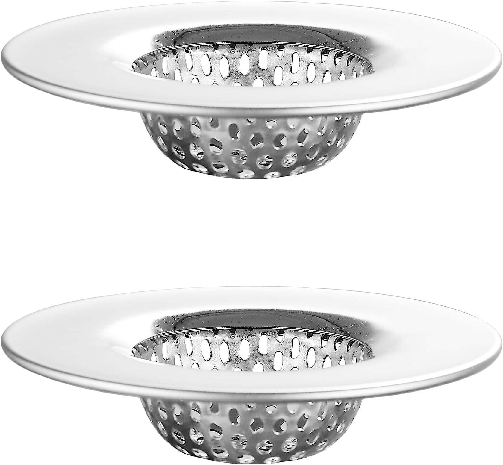 2 Pack - 2.25" Top / 1" Basket- Sink Strainer Bathroom Sink, Utility ...