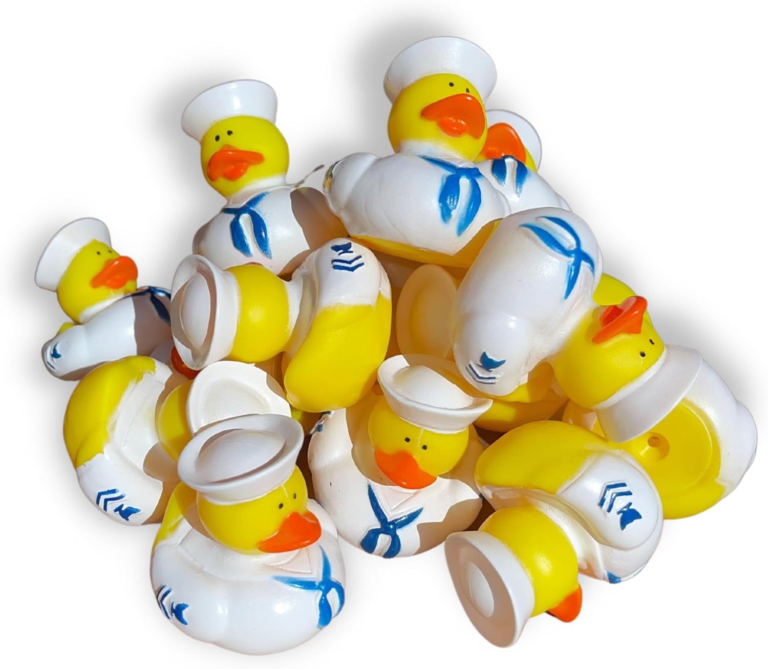 Cruising Duck Rubber Ducks Sailor Nautical Duck for Cruise Ships Tags | 1.75x2.25” in | for Princess, Royal Caribbean, for Cards Cruise Date, Labels Rubber Bands Passport Tags Ship Game, oh What Luck