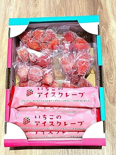 冷凍いちごとアイスクレープのセット ※離島への配送不可
