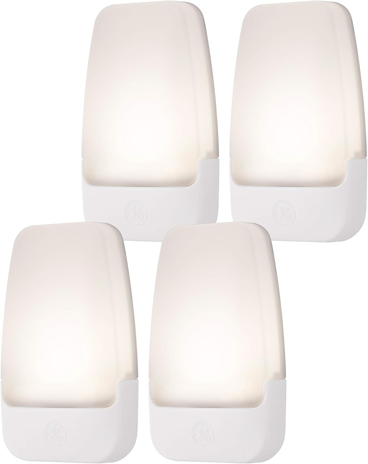 GE LED Night Light, Plug-in, Dusk to Dawn Sensor, Warm White, UL-Certified, Energy Efficient, Ideal Nightlight for Bedroom, Bathroom, Nursery, Hallway, Kitchen, 46882, 4 Pack : Clothing, Shoes & Jewelry