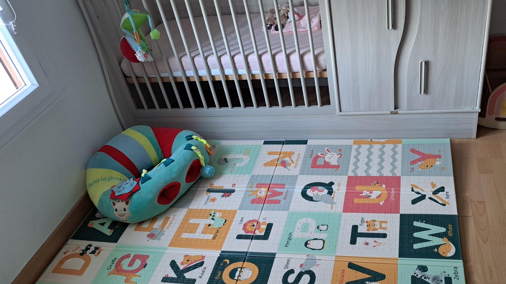 Tapis D'éveil Et De Jeux Antidérapant - Tapis De Sol Bébé Tapis extérieur imperméable, Tapis de Motricité Bébé, Grande Taille Et Épais, pour Chambre De Bébés, Enfants Dessins Amusants