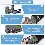 10-Pack TZe231 Remplacement pour P Touch Label Maker Tape TZe-231 TZ 231 Tz231 Tze 12mm Tz blanc laminé de 1/2 pouce 0.47" Tape Compatible pour Frère PTH110 PT-D210 PT-D200 PT-D400 PT-D600, 26.2 Pieds