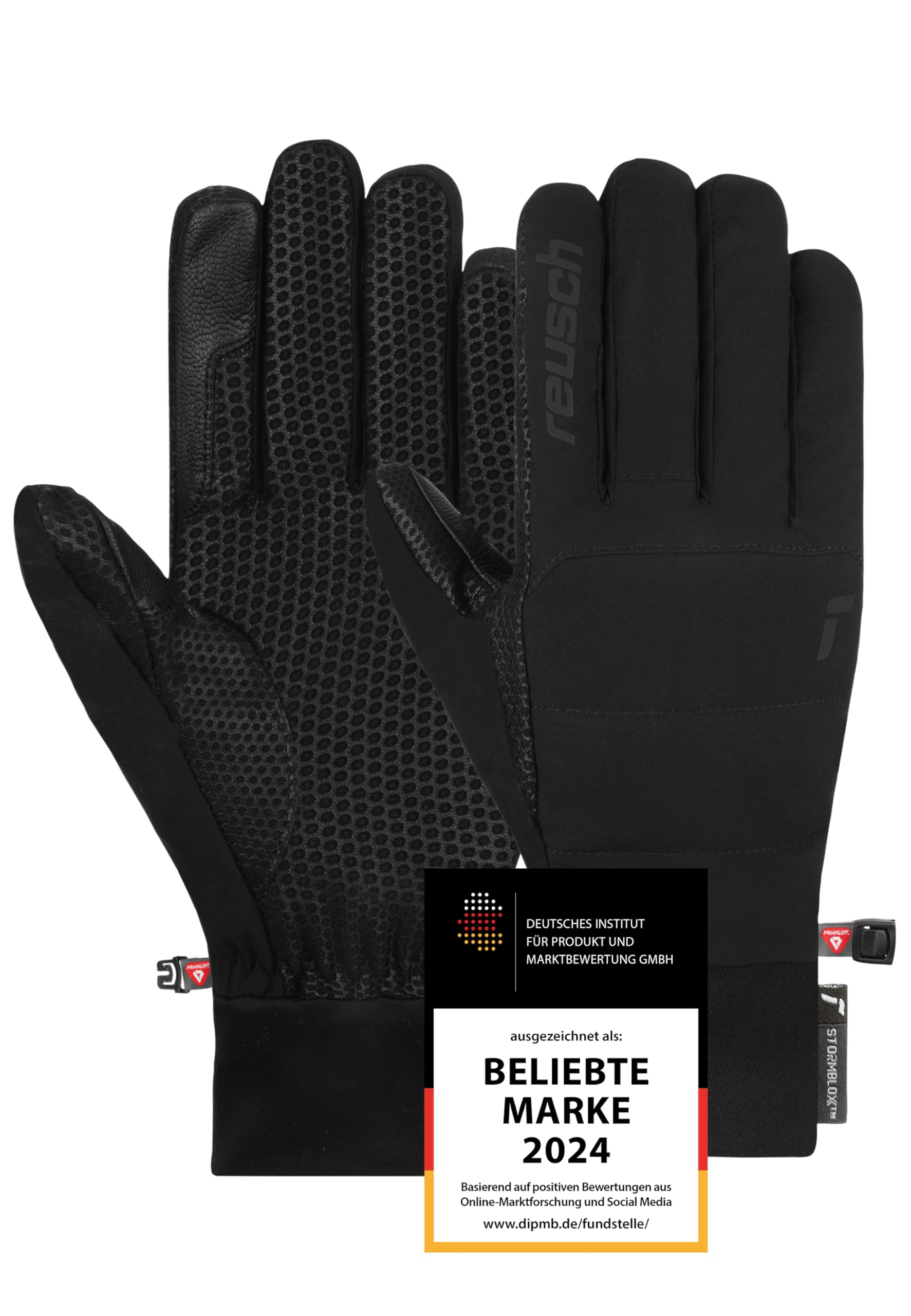 Reusch Kavik Touch-TEC STORMBLOXX™ warme, windabweisende und Wasserabweisende Unisex Multisporthandschuhe Outdoorhandschuhe für Damen und Herren touchscreenkompatibel Handy und Tablet