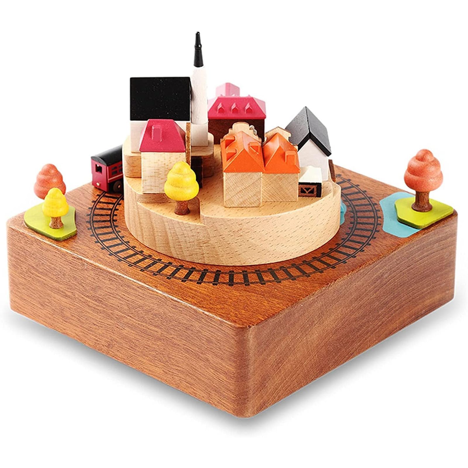 Boîte À Musique À Mécanisme en Bois, Boîte À Musique À Remonter, Idéale pour Noël, Un Anniversaire Ou La Saint-Valentin.