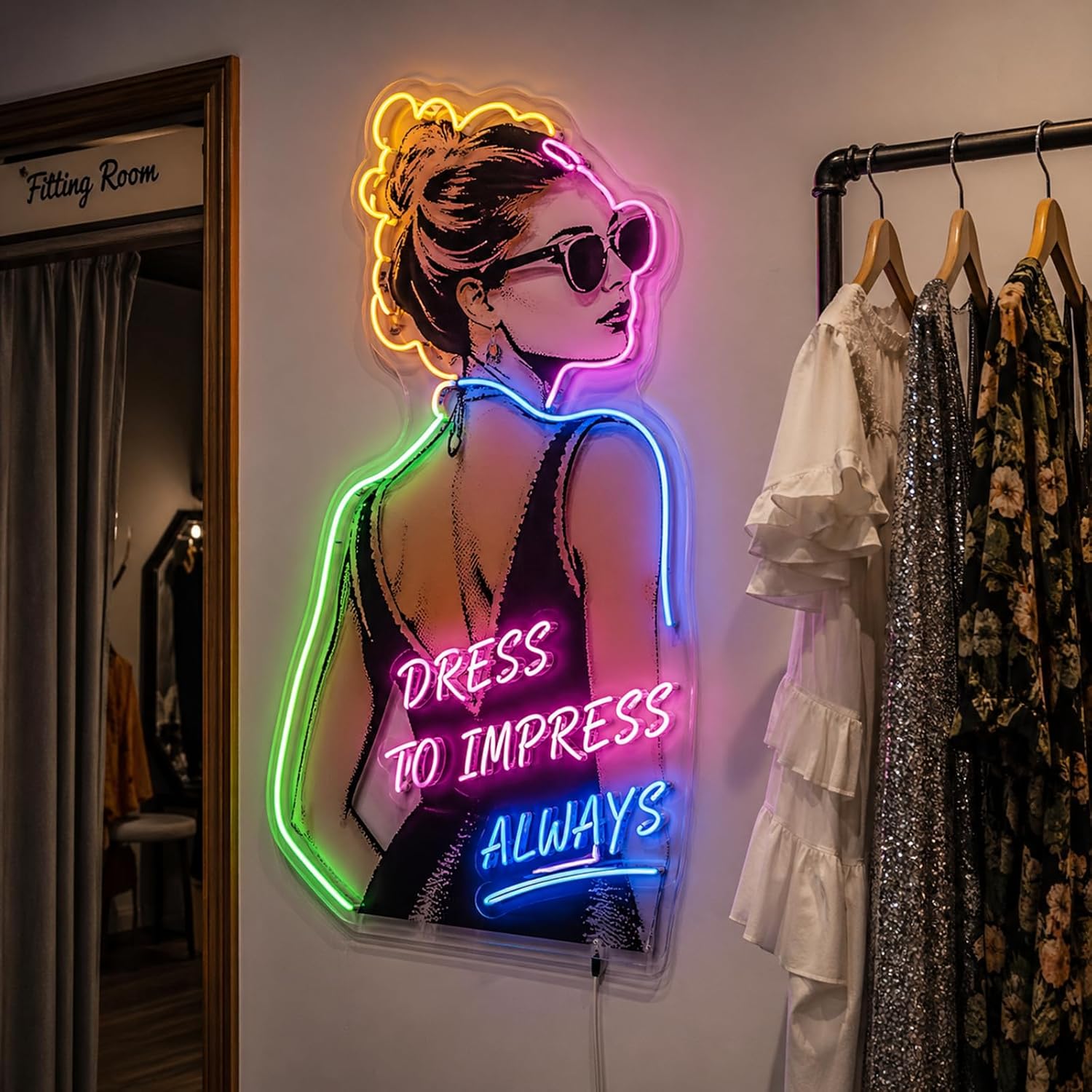 Custom Neon Sign, Personalized UV Printed LED Neon Light Logo for Business, Beauty Salon, Nail Studio, Customizable Name Sign Wall Decor, Personalized Image & Text Neon Lighting for Shop Office