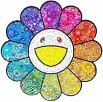 17時まで本日発送★ 村上隆 フラワー型 ジグソーパズル カイカイキキ Amazon | 村上隆 カイカイキキ A Flower Forest Jigsaw Puzzle