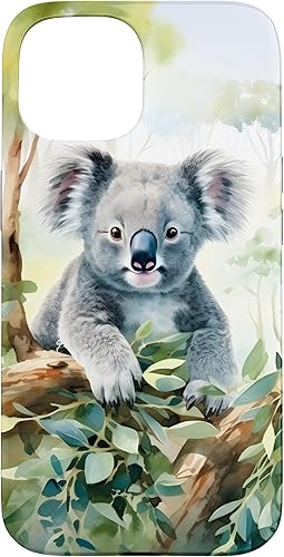 Miniatura 10 de iPhone 12 Pro Max Adorable Koala in a Tree - Funda de acuarela
