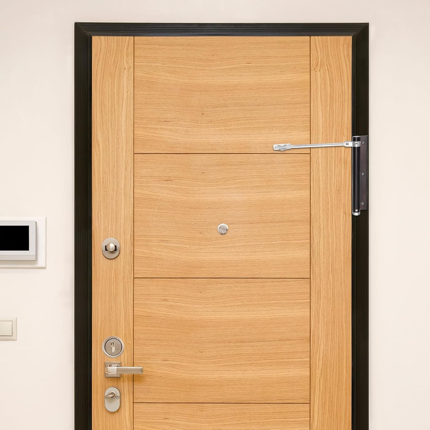 2Pcs Automatic Door Closer with Adjustable Closing Speed Spring Door Closer for Home and Lightweight Fire-Resistant