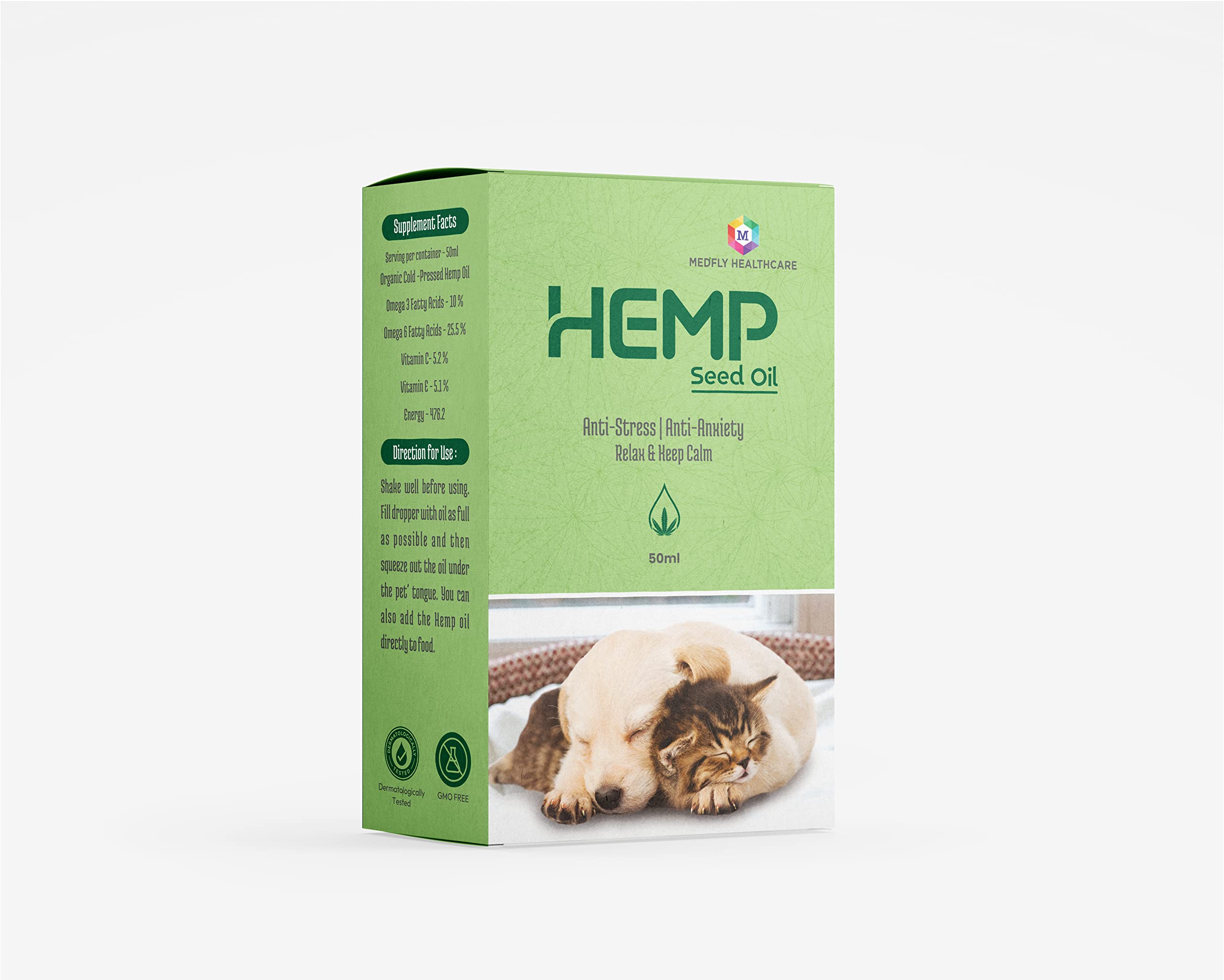 Hemp Seed Oil for Dogs & Cats, 50ml, Separation Anxiety, Stress Relief, Calming & Natural Pain Relief I Omega Rich Supplement (B09YY74N2R) Amazon Price History, Amazon Price Tracker