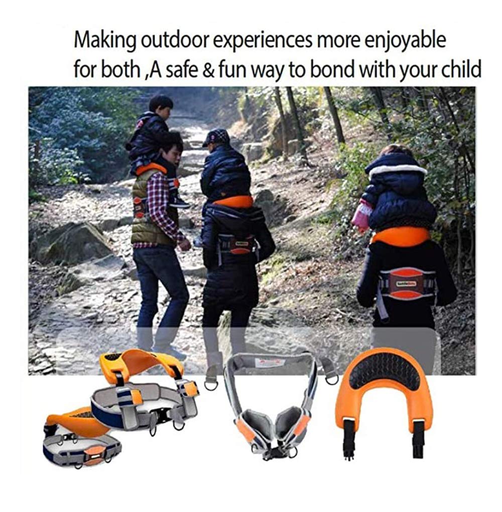 Sillín De Asiento Portador De Hombros con Correas De Tobillo Accesorios Acogedores Y Protección De Seguridad En Toda Dirección para Niños para Senderos De Senderismo, Camping, Viajes De Fitness