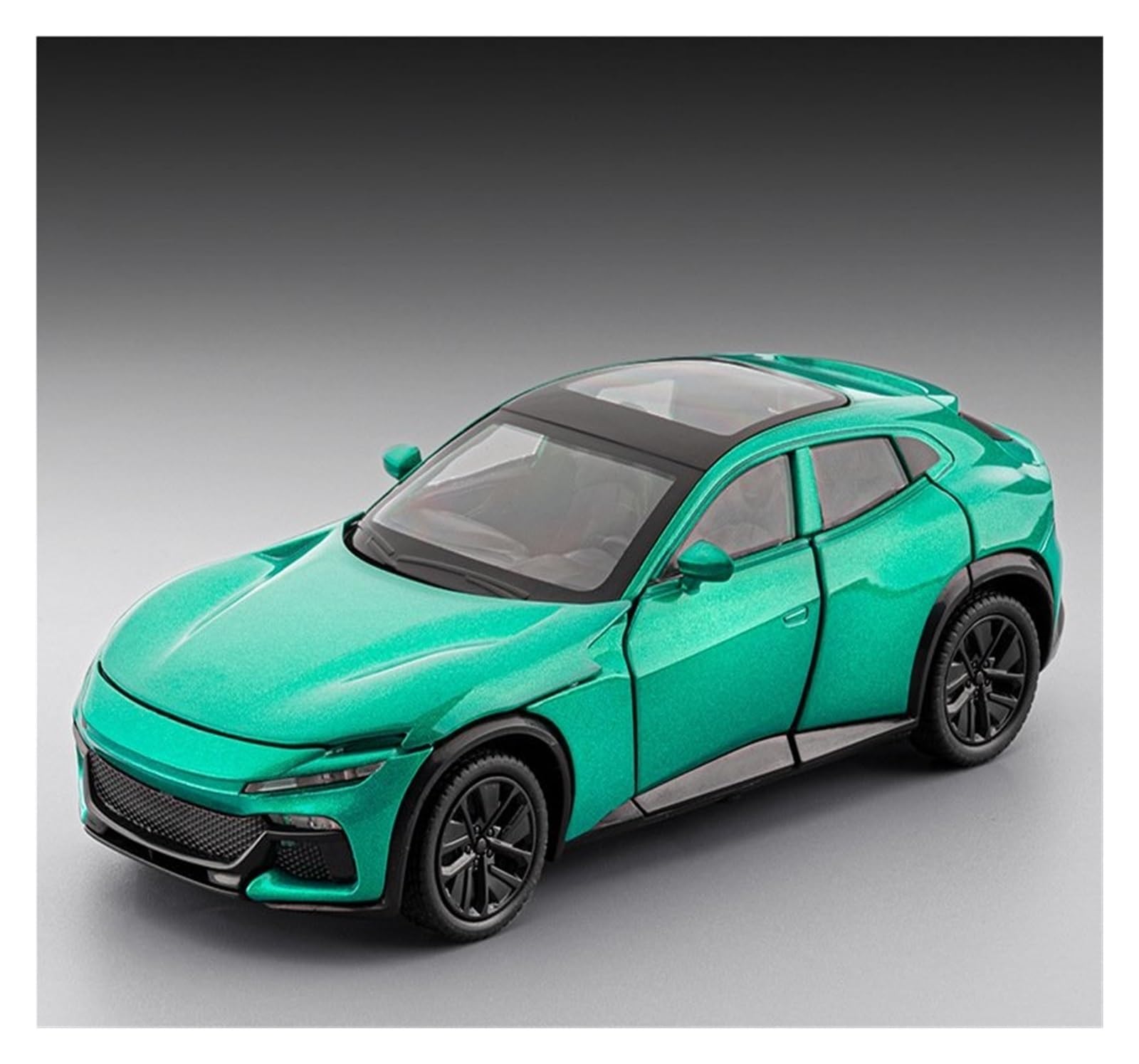 Btwodian Scale Model Car 1:32 For Purosangue For FVU Diecast Metal Alloy Car Model Collection Desk Decoration(Green)