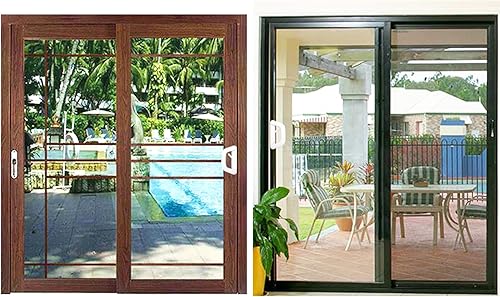 Miniatura 7 de Juego de manijas de puerta corrediza de patio con cerradura de embutir, adecuado para puertas corredizas de patio de vidrio con grosor de 1.5 a 2