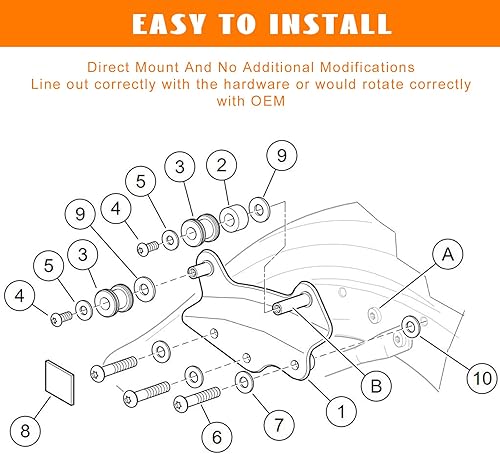Miniatura 7 de Kit de accesorios de acoplamiento de 4 puntos para Harley Touring 2009-2013, paquete turístico de liberación rápida personalizado, repuesto de