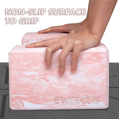 Miniatura 3 de Ewedoos Bloques de yoga 2 unidades de bloques de yoga ecológicos de alta densidad antideslizantes juego de bloques de yoga para yoga pilates