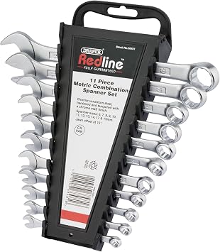 Draper 1 x Redline 68481 Metric Combination Spanner Set 11-Piece