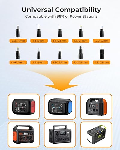Miniatura 7 de Cargador de panel solar de 30 W Panel solar plegable IP65 Cargador solar impermeable con QC3.0 USB y salida CC (10 conectores) 24% de alta