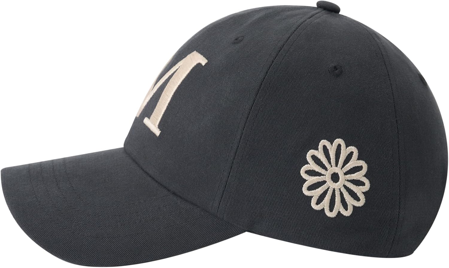 mardi mercredi Cap M Embroidered Logo Cotton Baseball Cap