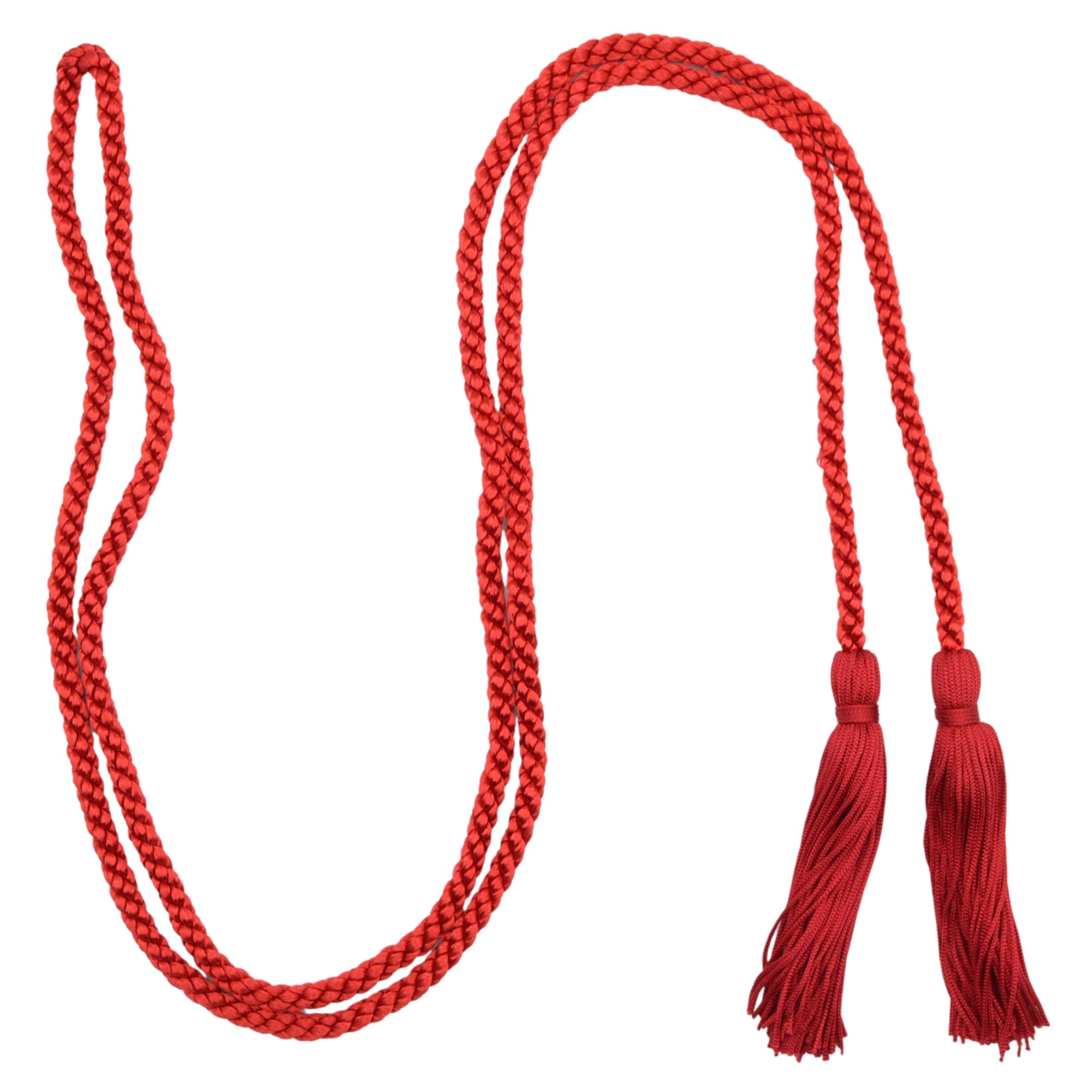celloexpress Red Double-Ended Tasselled Cord - Chainette Tassels Tieback Curtains Dressing Gown (Pack of 3)
