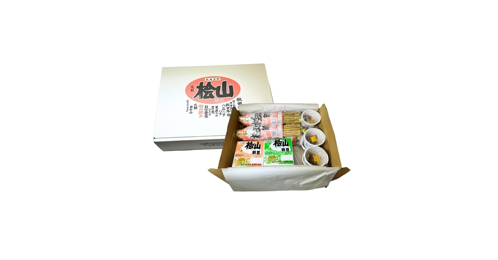Amazon.co.jp: 納豆 秋田名物 元祖 檜山納豆 ふるさとセット 5種