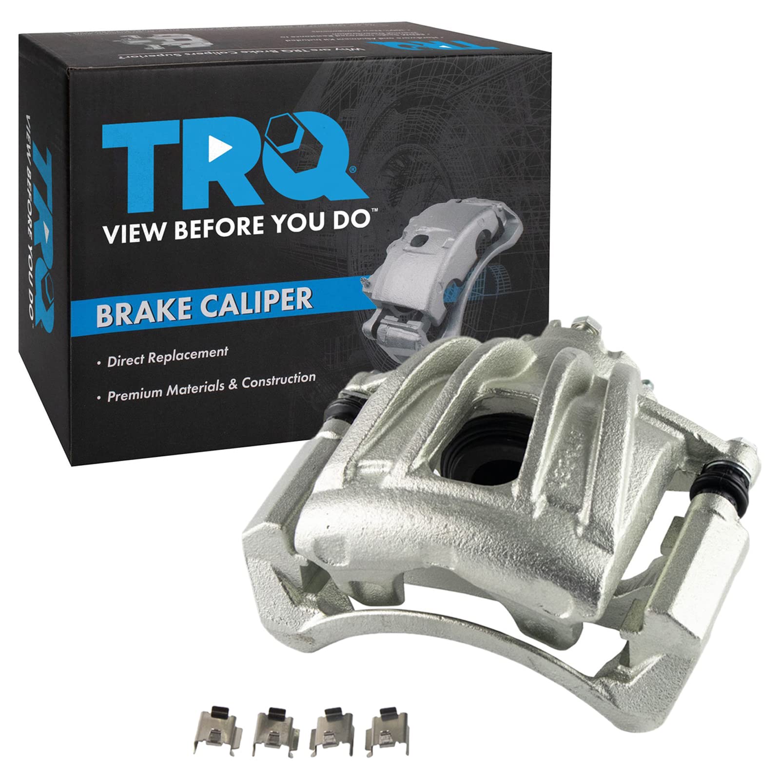 TRQ Front Left Brake Caliper w/Bracket Drivers Side