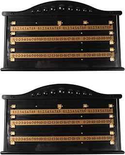Kznifmk 2X Marcador de Billar Snooker Grabador de Puntaje Número de Cálculo Tablero de Grabación del Juego del Club de Billar Accesorios de Billar