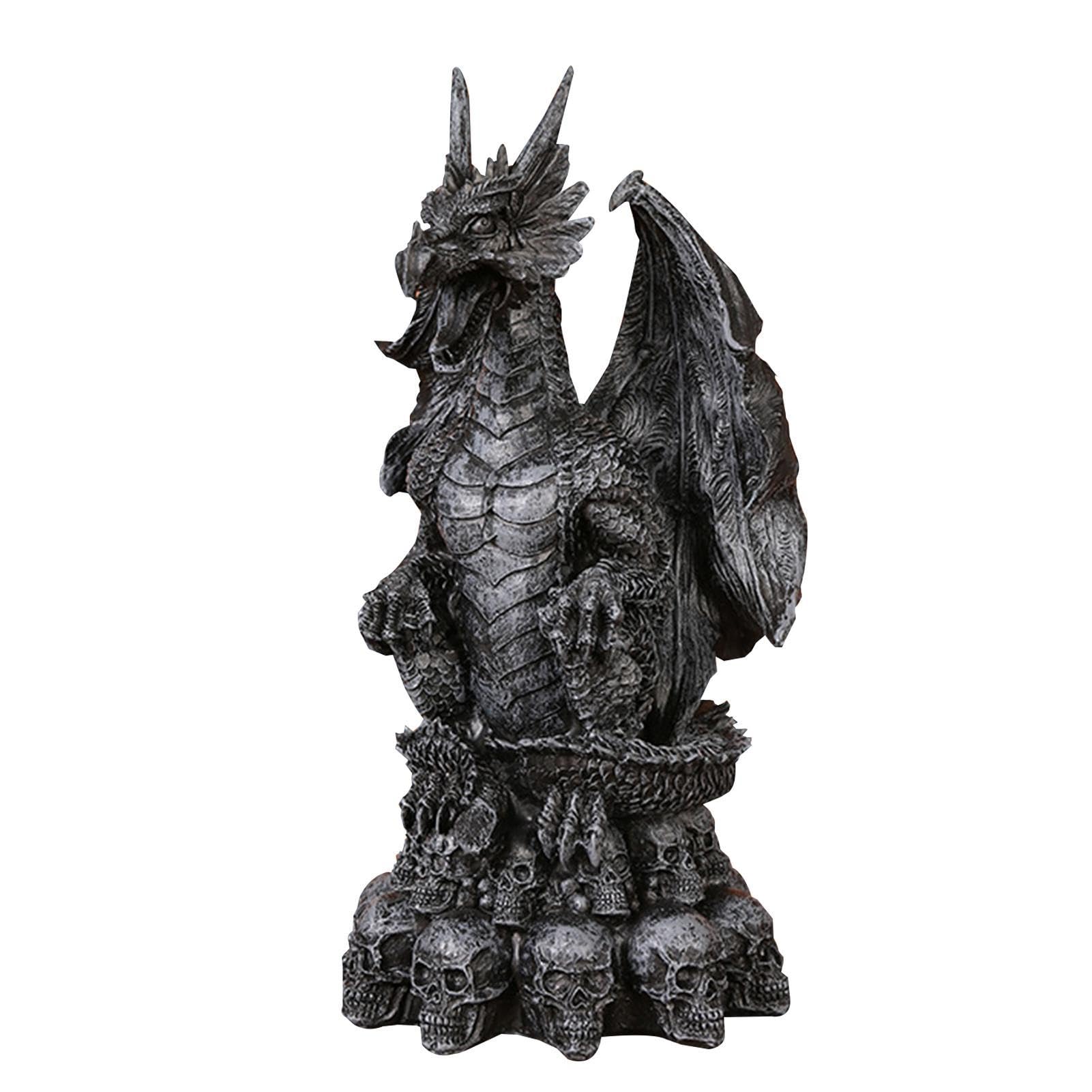Amazon.co.jp: 樹脂のドラゴンの置物 | ゴシック スケルトン