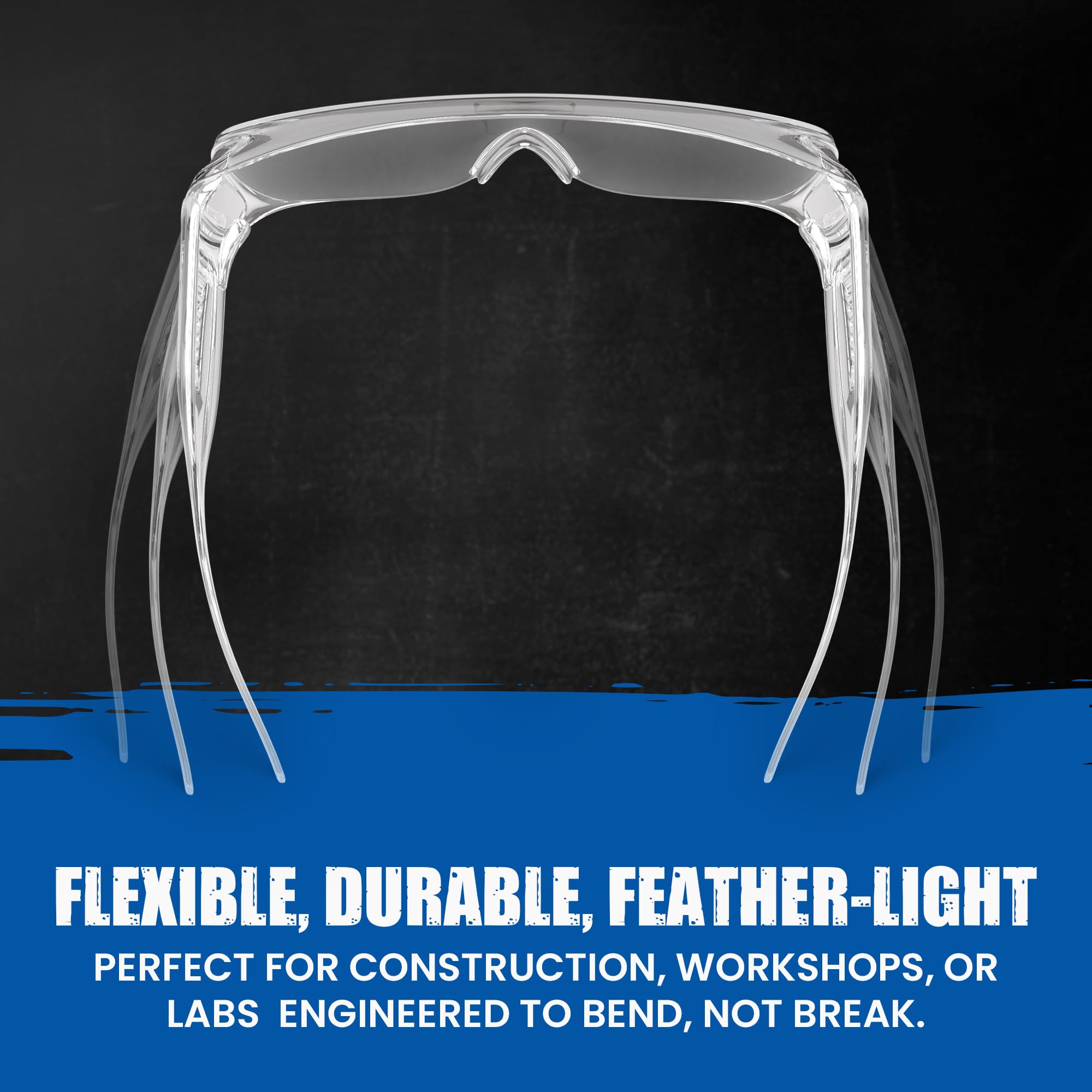 Rugged Blue Gafas de seguridad para visitantes